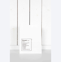 P�se Flower - vit med plastad insida
