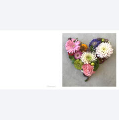 Hj�rta av blommor