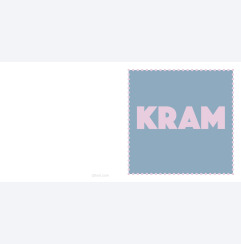 Kram bl� retro