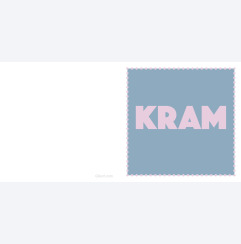 Kram bl� retro