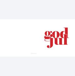 God Jul r�d