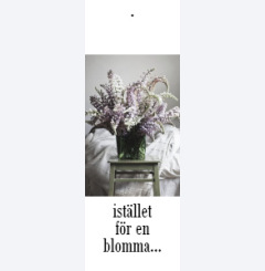 ist�llet f�r en blomma 